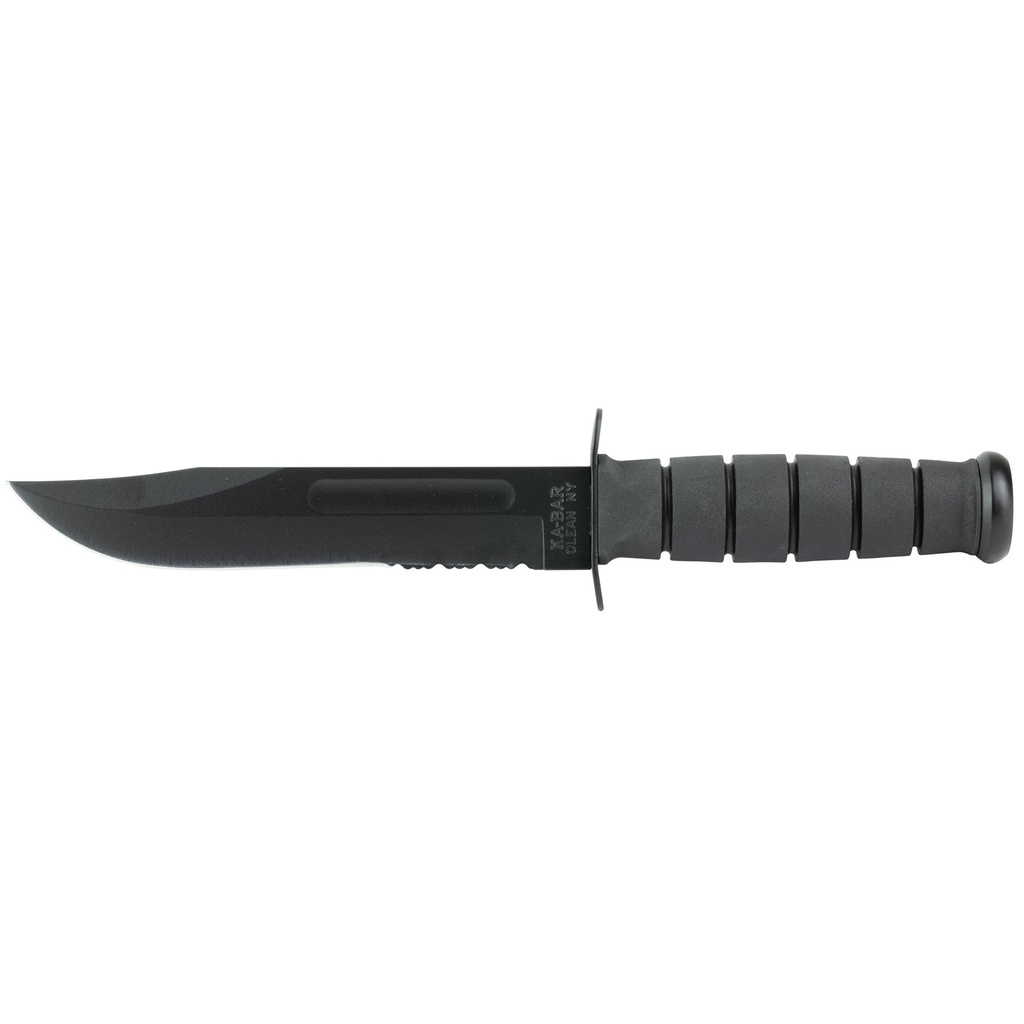 KA-BAR Knives KBAR FIGHTING KNF 7" BLK SRTD W/STH