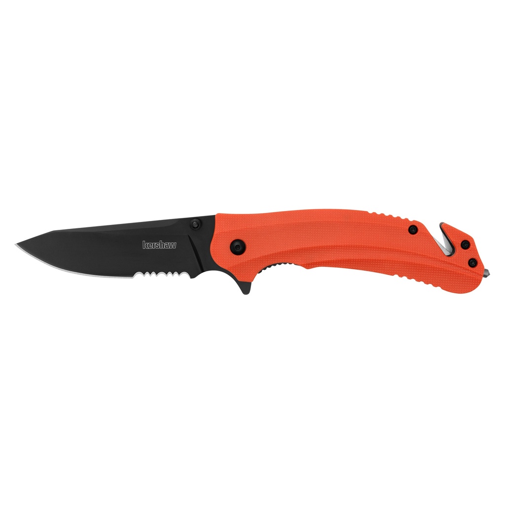 KERSHAW BARRICADE SRTD 3.5" ORANGE/BLACK