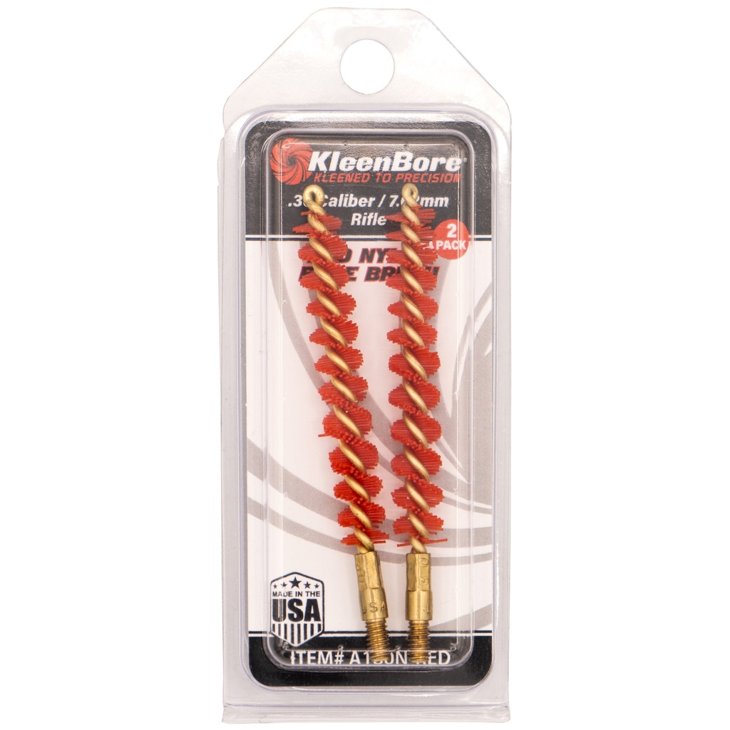 Kleen-Bore KLEEN BR .30/7.62MM RED BRUSH 2PK