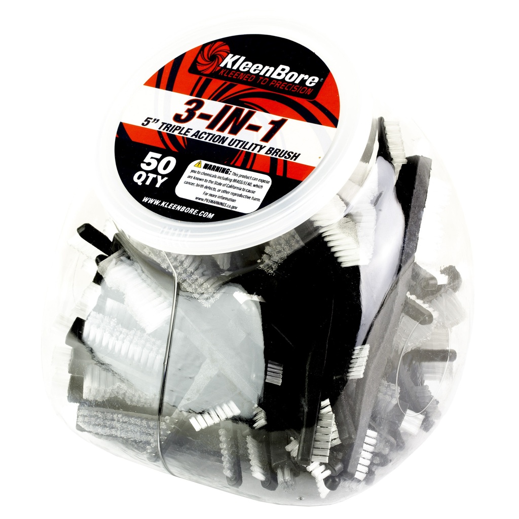 Kleen-Bore KLEEN BR 5" NYLON UTILITY BRUSH 50PK