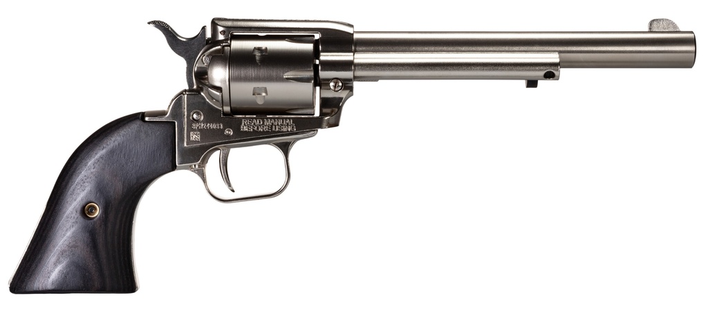 Heritage Manufacturing 22LR NICKEL 6.5" FS BLACK LAM
