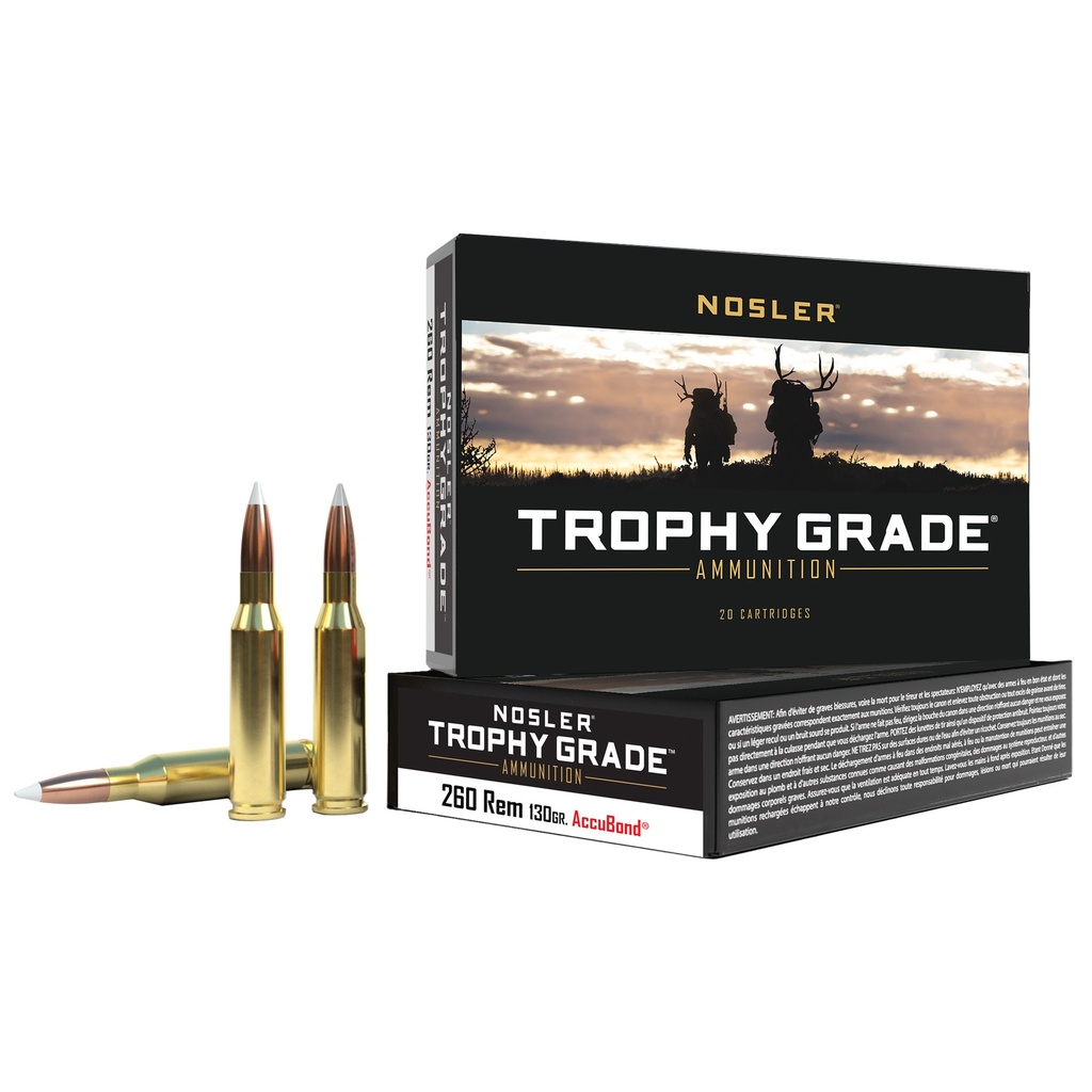 NOSLER TGA 260 REM 130GR AB 20/200