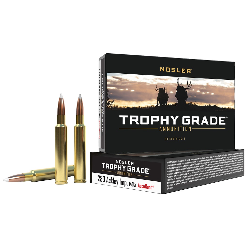 NOSLER TGA 280 ACKER 140GR AB 20/200