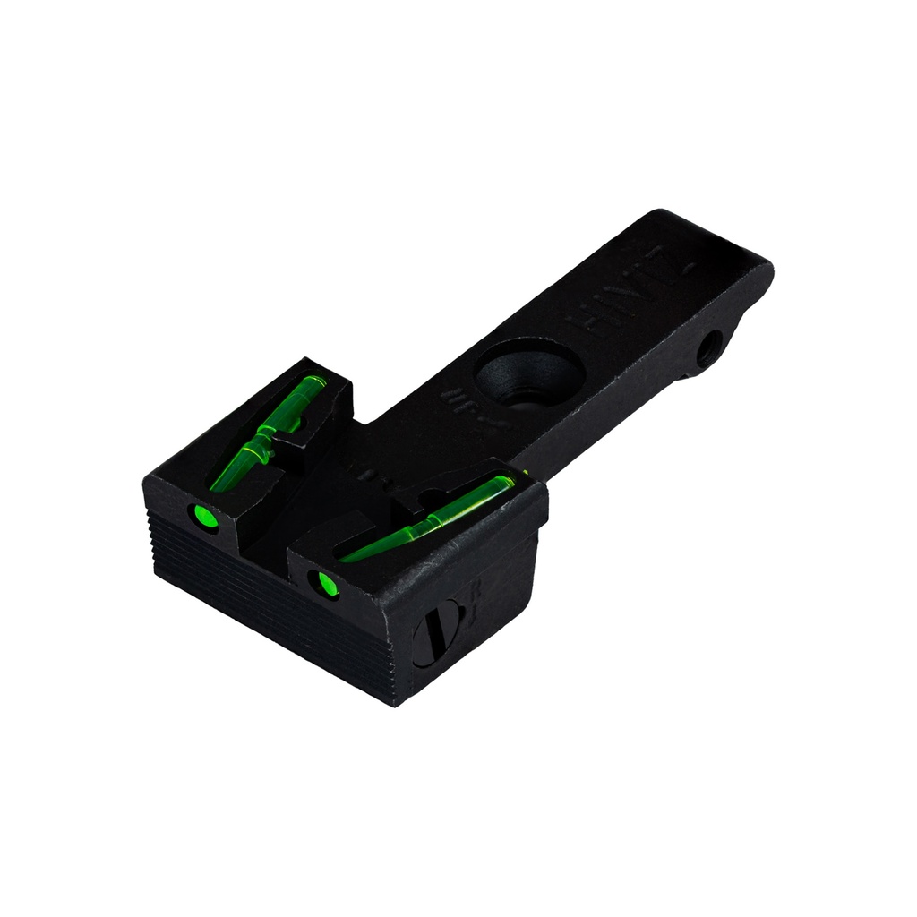 Hi-Viz HIVIZ ADJ REAR SIGHT RUG RVLVR GR/RD