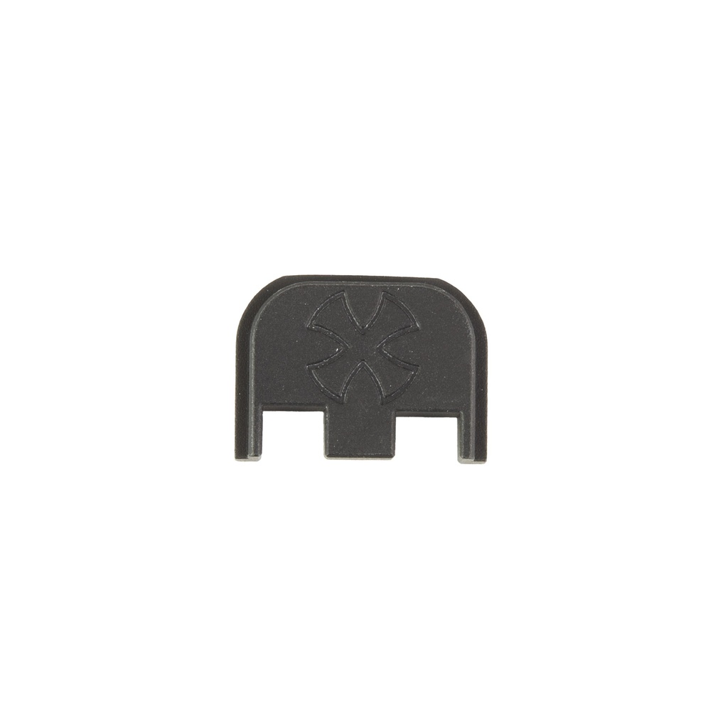 NOVESKE BACK PLT FOR GLOCK CROSS LOGO