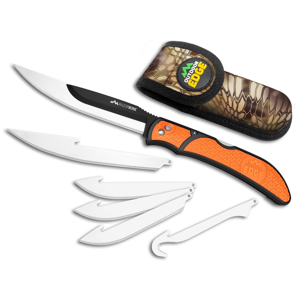 Outdoor Edge OD EDGE RAZOR-BONE 6 BLADE SET ORG
