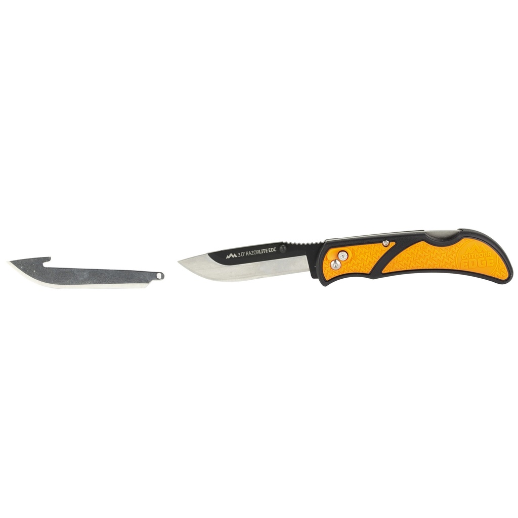 Outdoor Edge OD EDGE RAZOR-EDC LT 3" 4 BLDS ORG