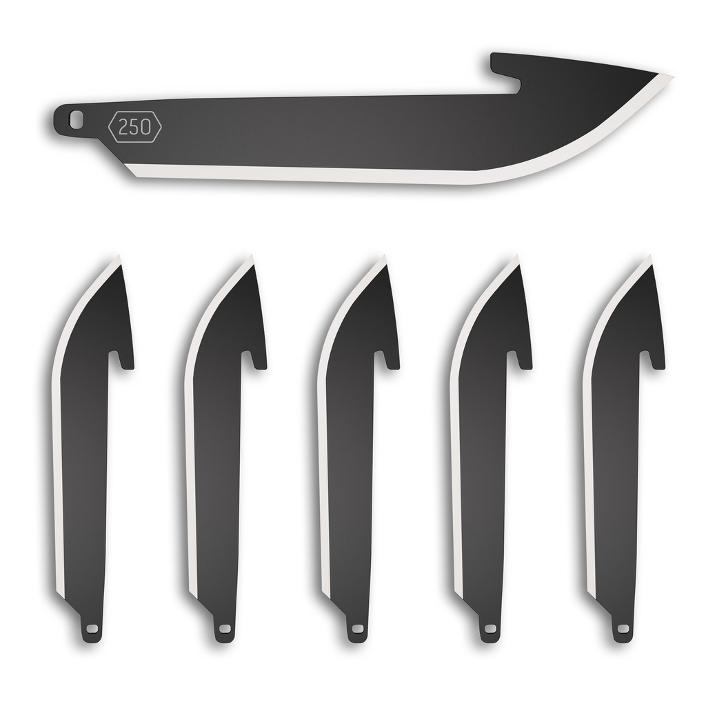 Outdoor Edge OD EDGE DROP-PT 2.5" BLADE 6PK BLACK