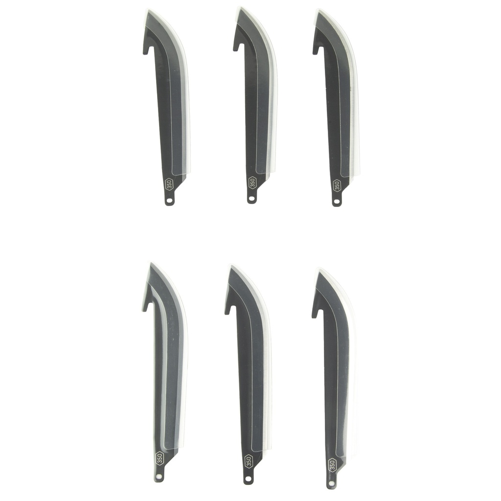 Outdoor Edge OD EDGE DROP POINT BLADES 5" 6PK BLK