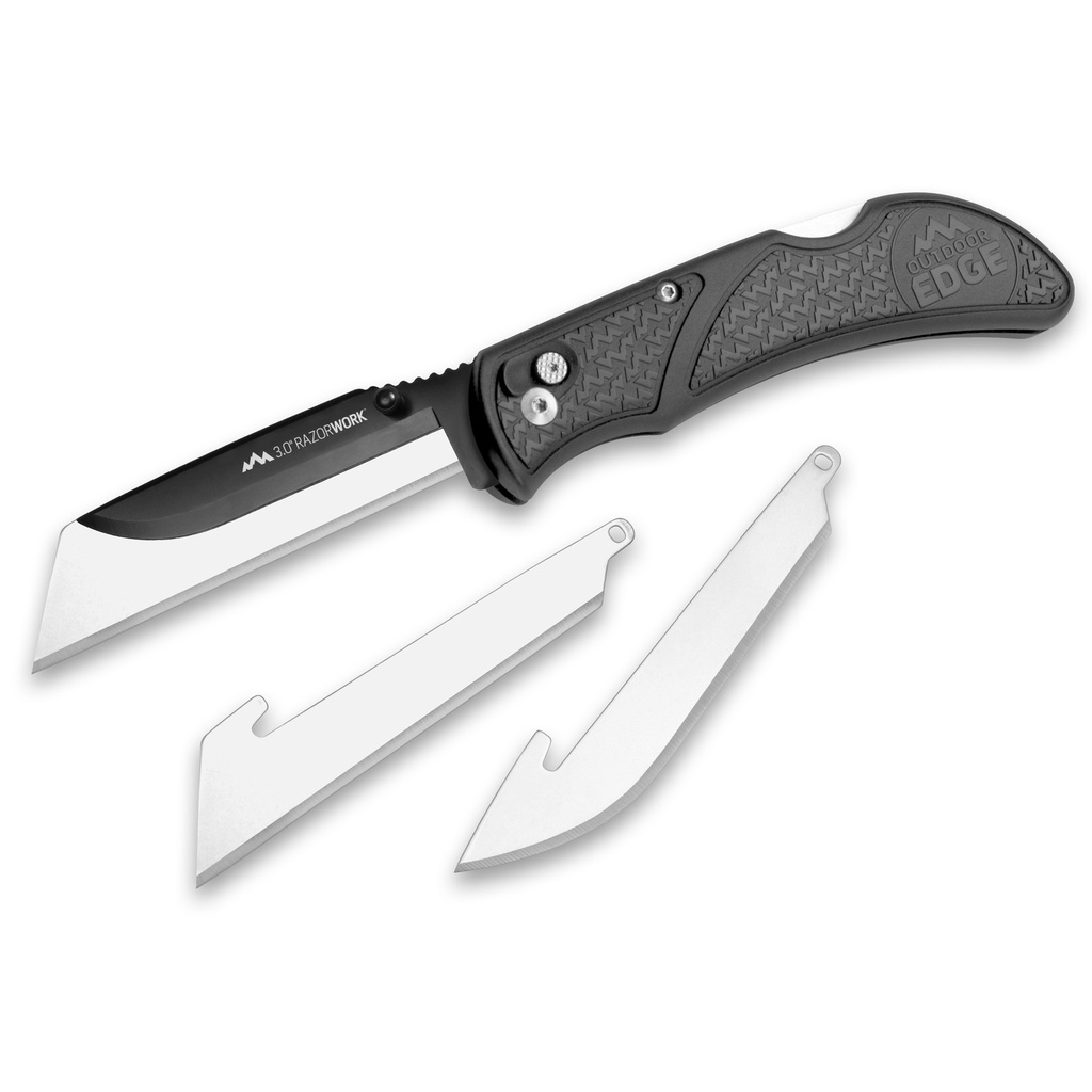 Outdoor Edge OD EDGE RAZOR-WORK 3" 3 BLDS GRY
