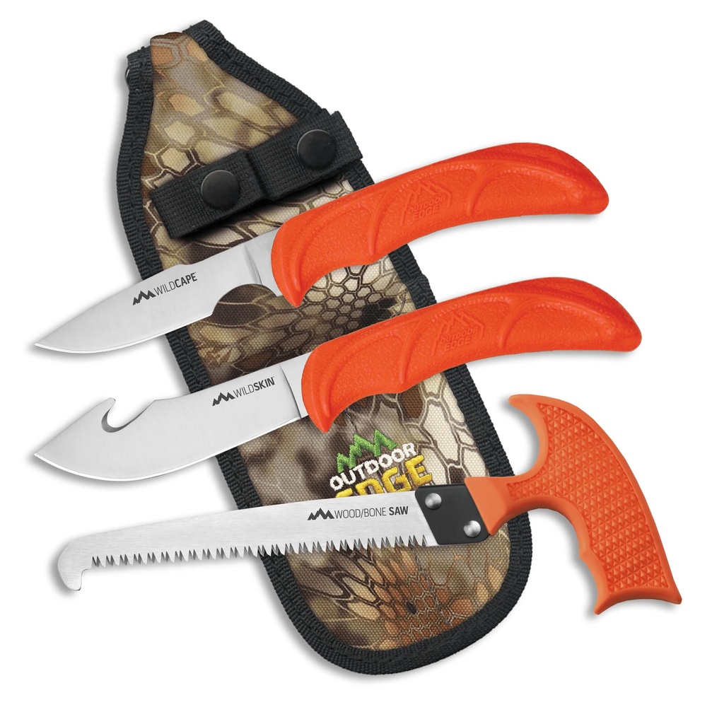 Outdoor Edge OD EDGE WILDGUIDE KNIFE SET W/SHEATH