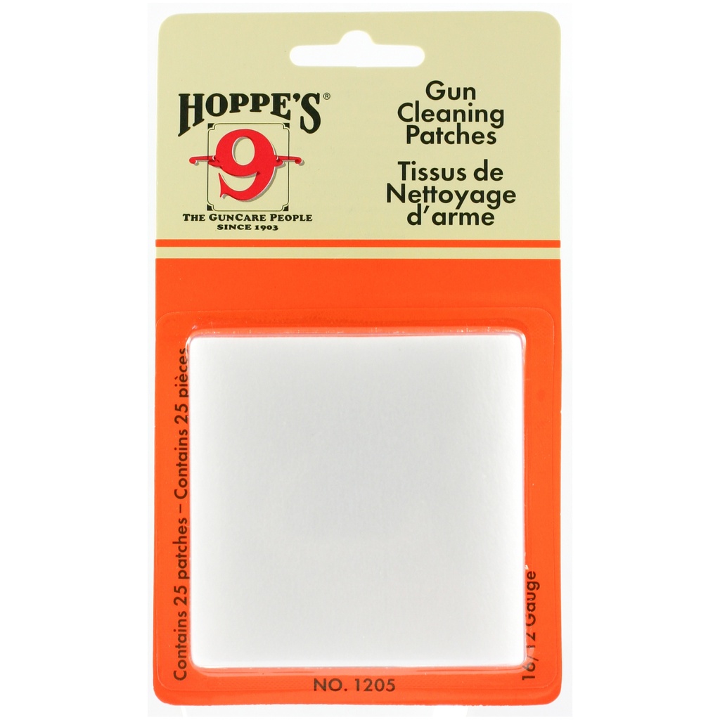 Hoppe's HOPPES CLEANING PATCH 16-12GA 25/BAG