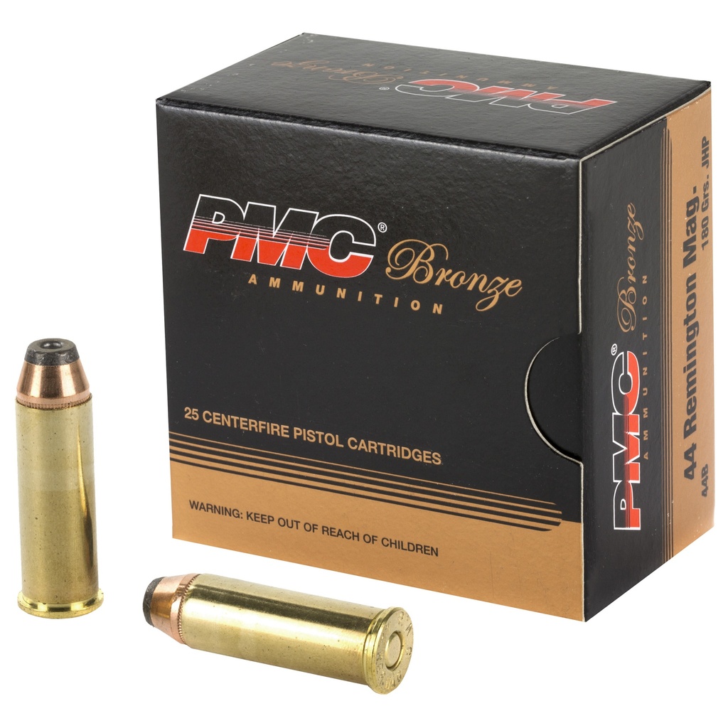 PMC BRONZE 44MAG 180GR JHP 25/500