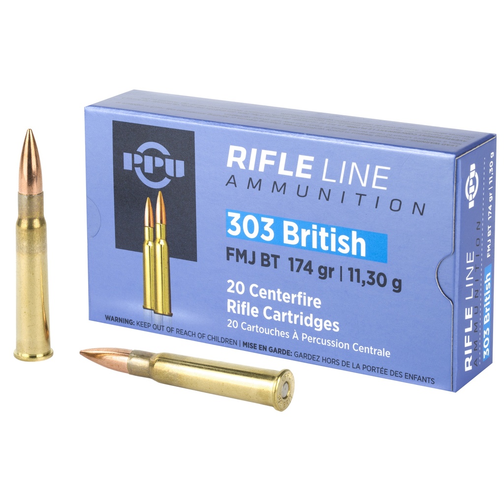 Prvi Partizan PPU 303 BRITISH FMJ 174GR 20/200