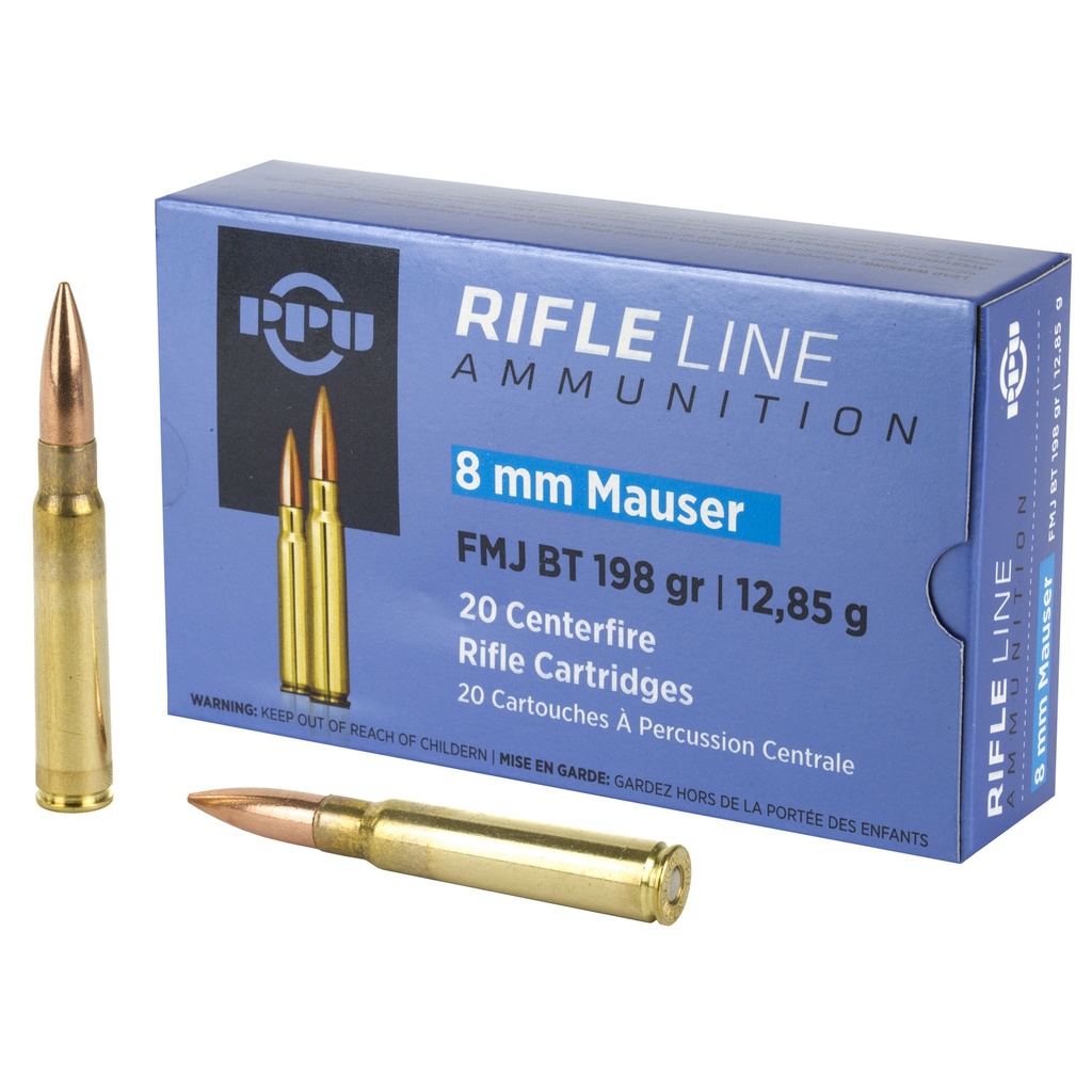 Prvi Partizan PPU 8MM MAUSER FMJ 198GR 20/200