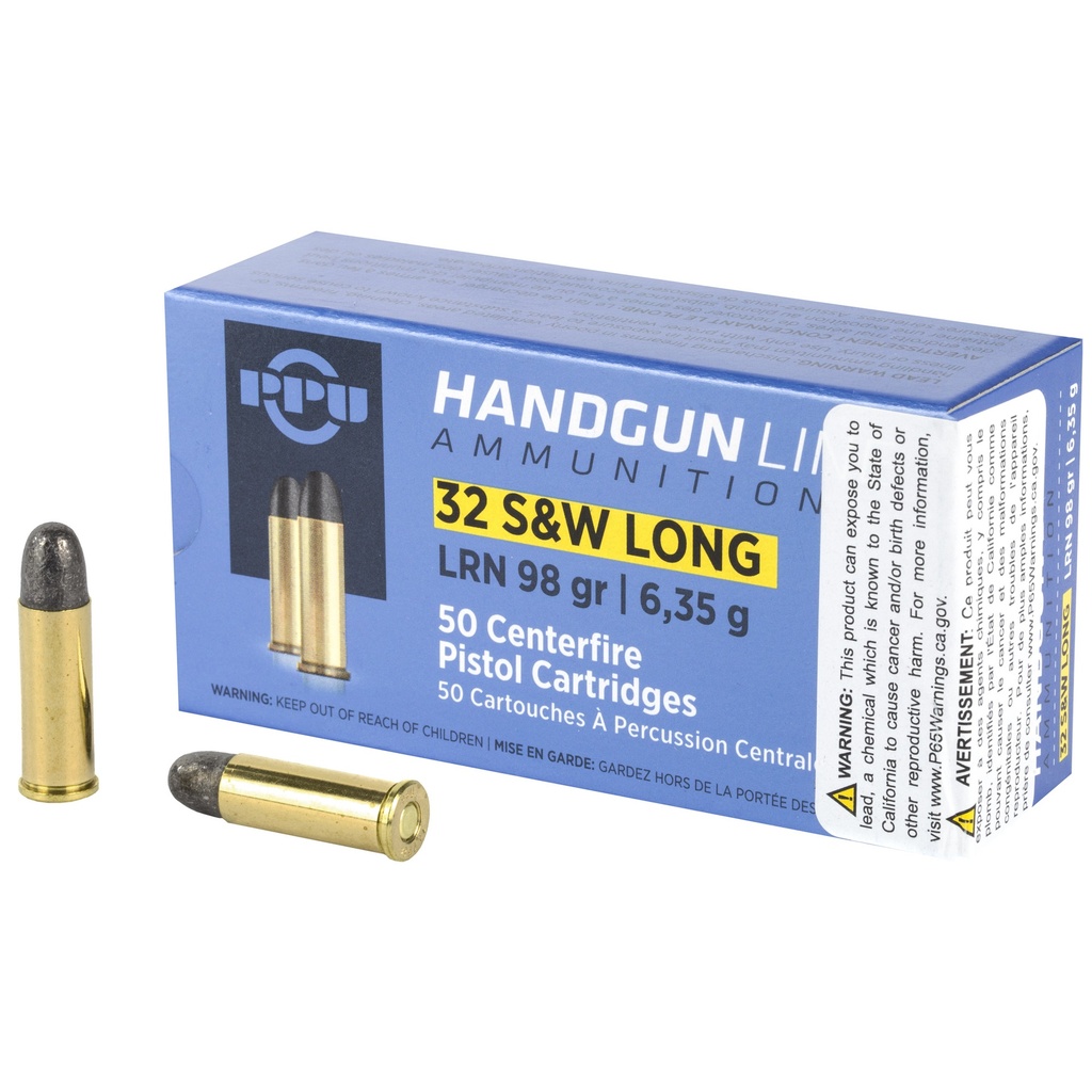 Prvi Partizan PPU 32 S&W LONG LRN 98GR 50/500