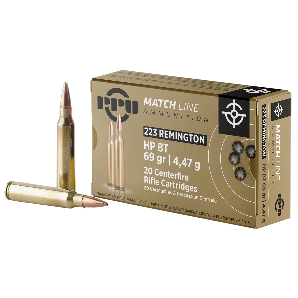 Prvi Partizan PPU .223 REM MATCH 69GR HPBT 20/1000