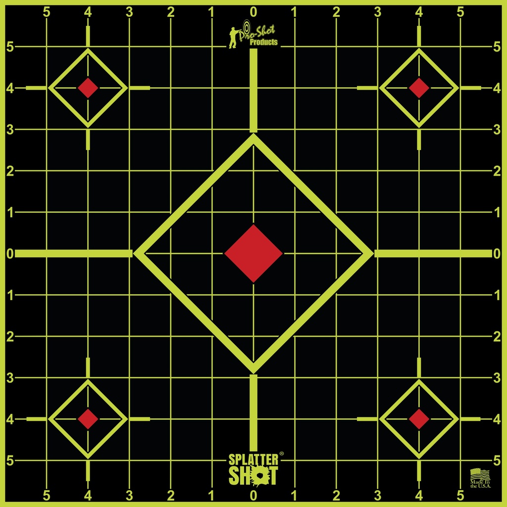PRO-SHOT TARGET 12" GREEN SIGHT-IN 5PK