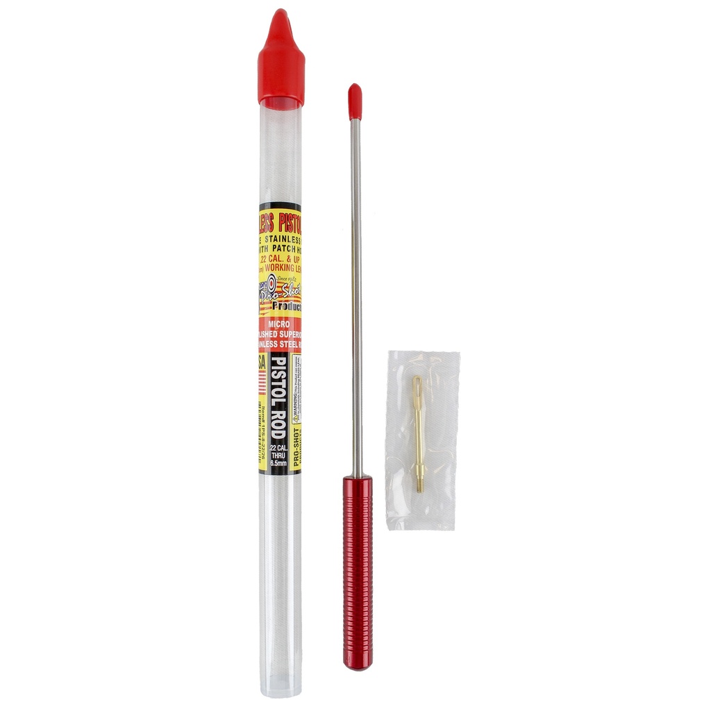 PRO-SHOT 1 PC CLEANING ROD 8" 22CAL & UP