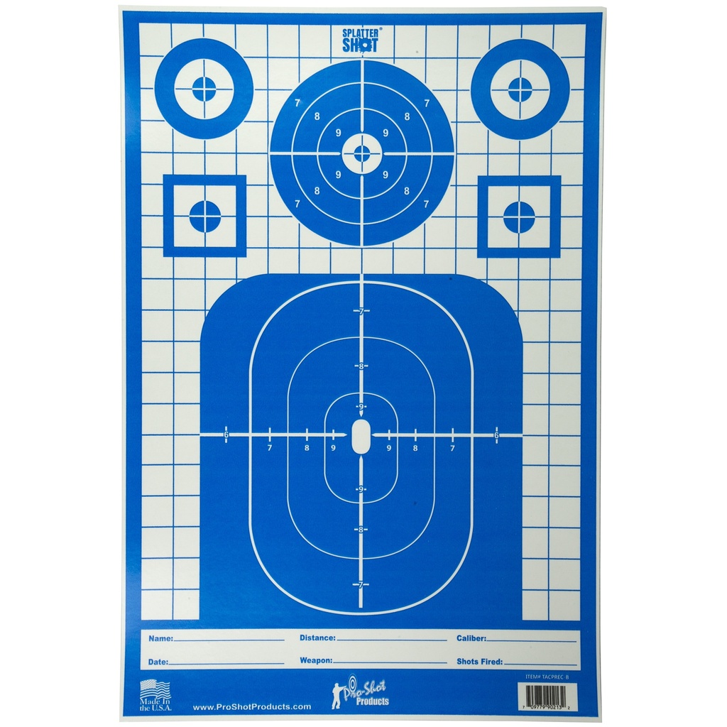 PRO-SHOT TARGET TACTICAL PRECISION 8PK