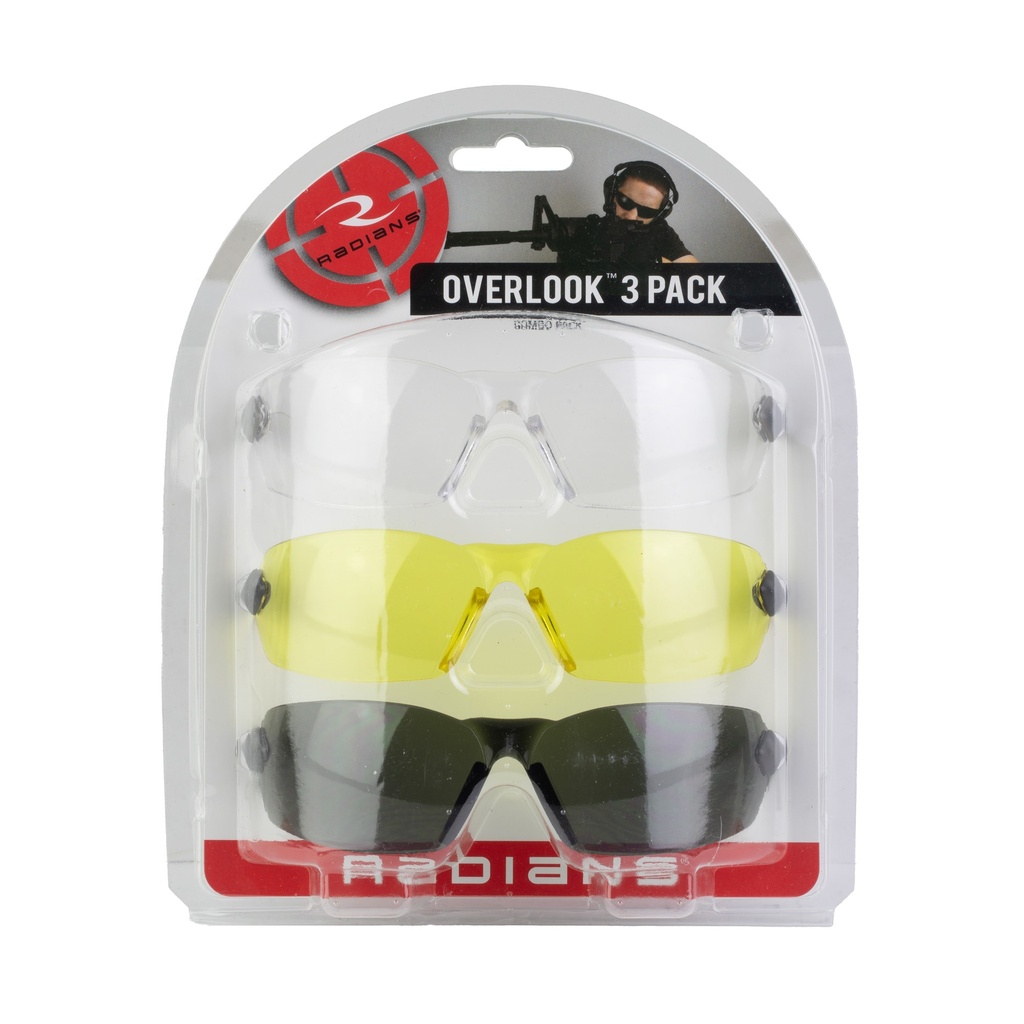 RADIANS CLEAR AMBER SMOKE LENS 3PK