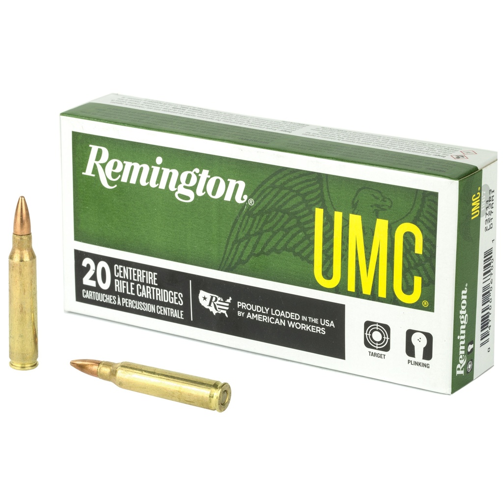 Remington REM UMC 223REM 55GR FMJ 20/200