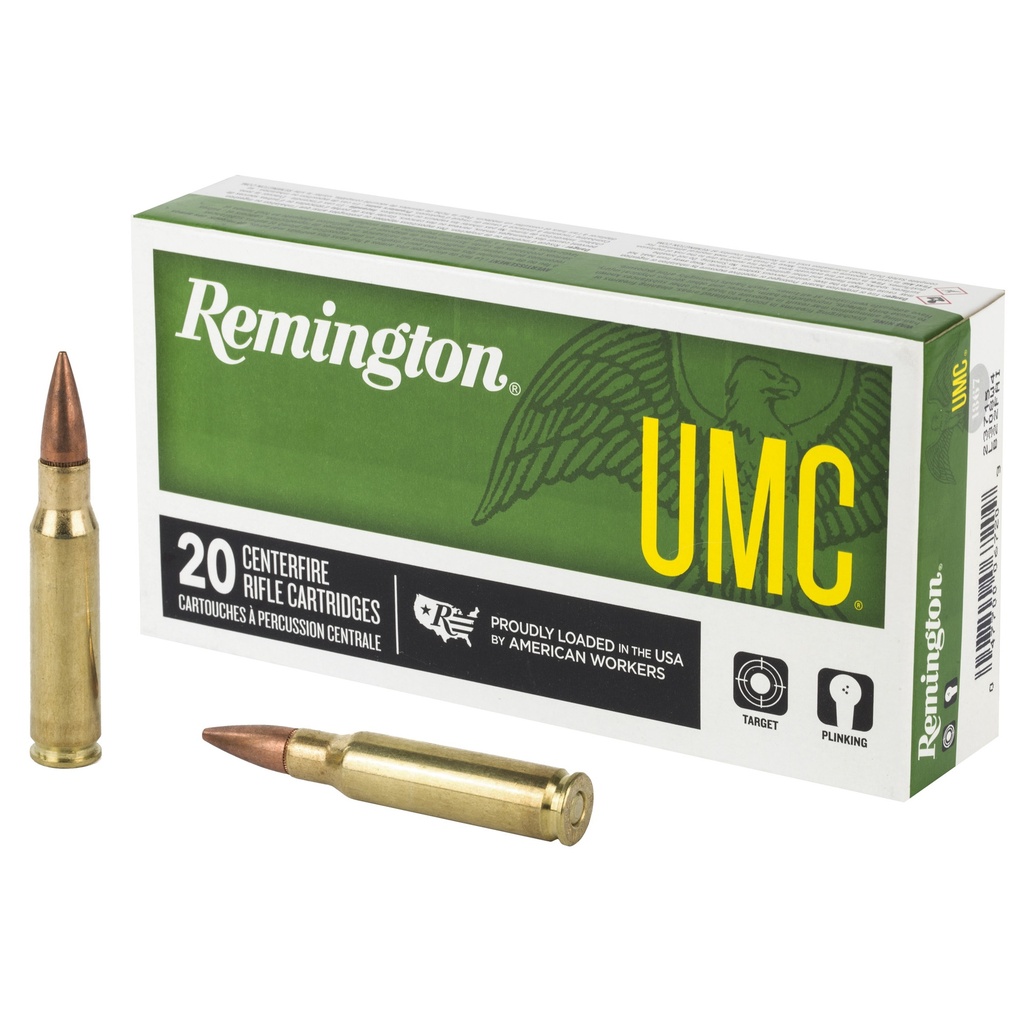 Remington REM UMC 308WIN 150GR FMJ 20/200