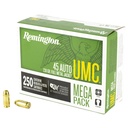 Remington REM UMC MP 45ACP 230GR FMJ 250/1000