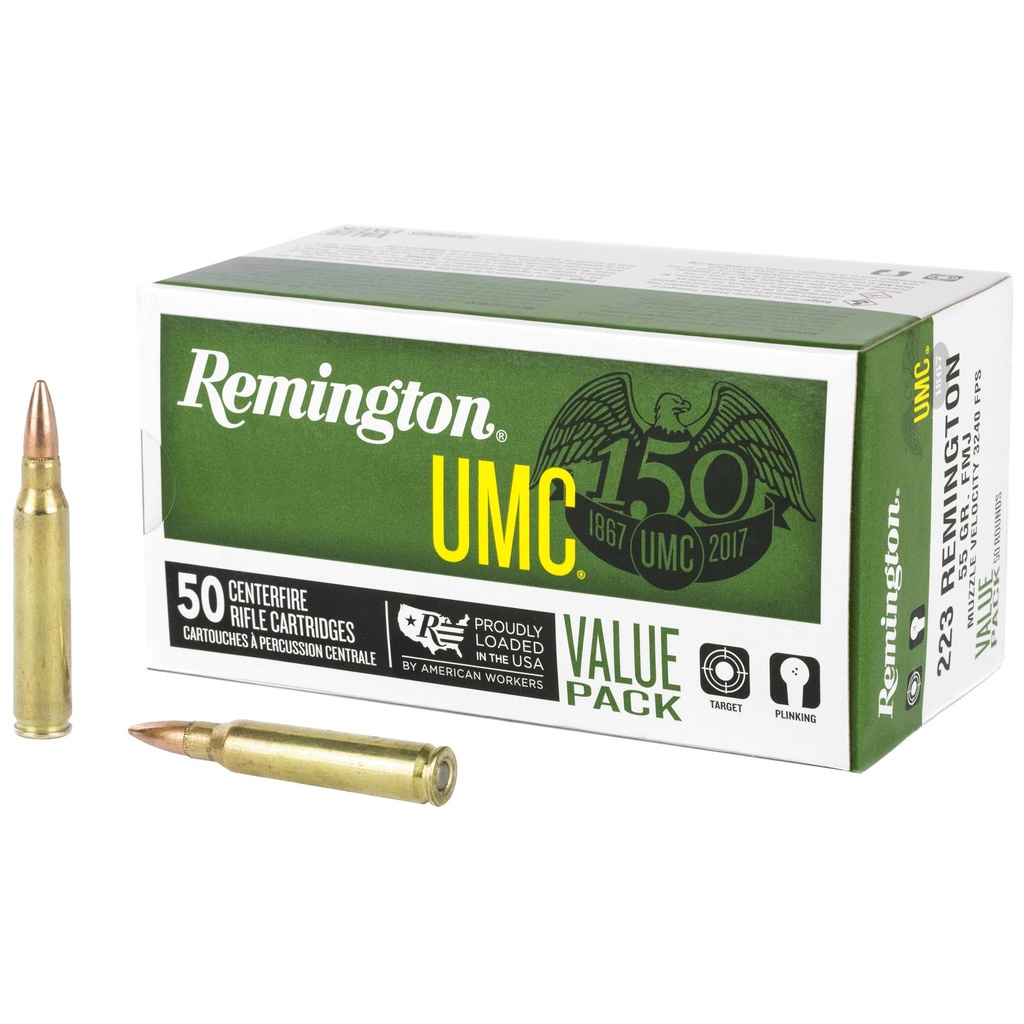 Remington REM UMC 223REM 55GR FMJ 50/400