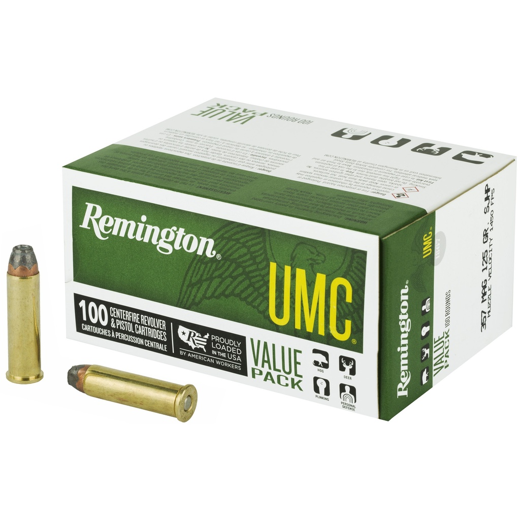 Remington REM UMC 357MAG 125GR 100/600