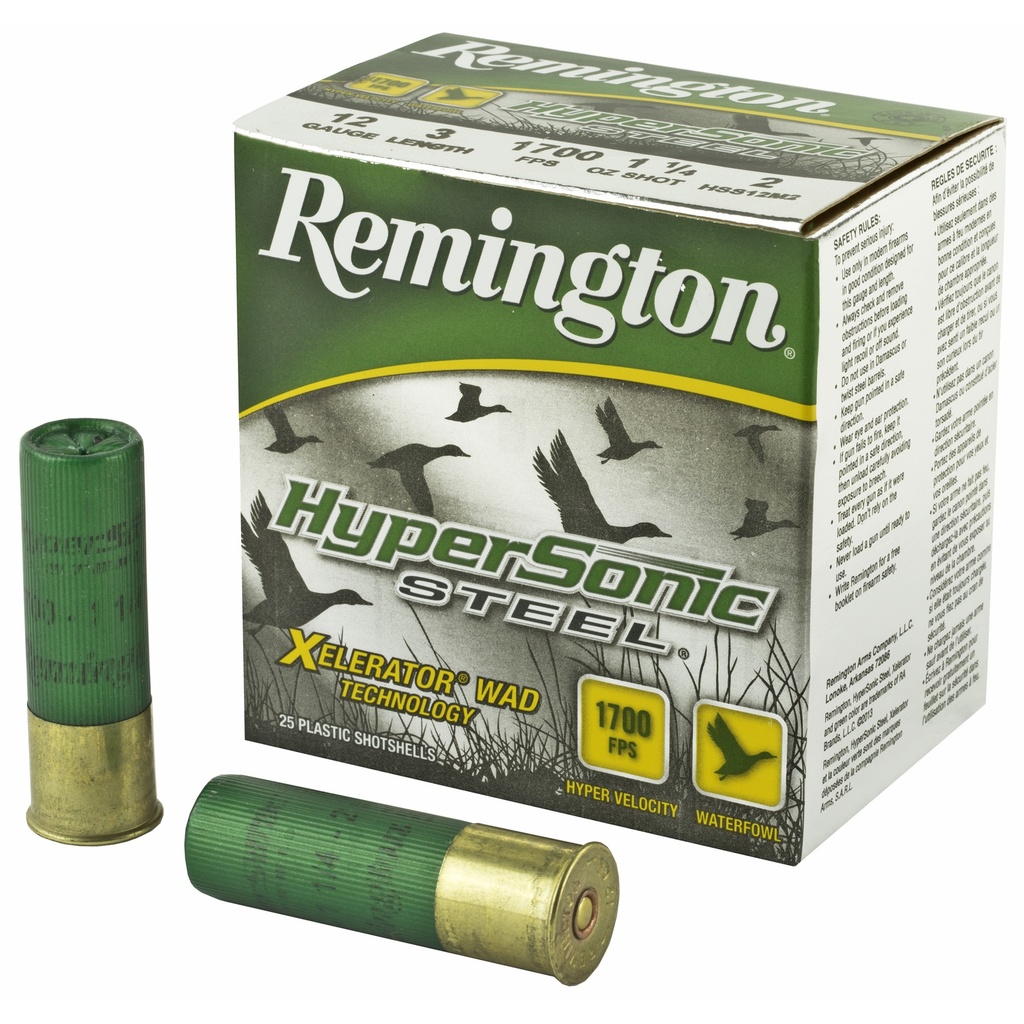 Remington REM HYPSNC STL 12GA 3" #2 25/250