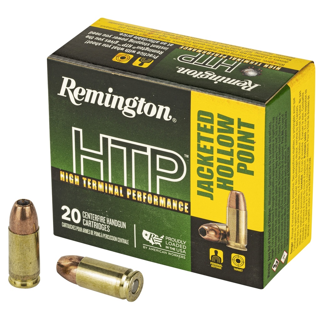 Remington REM HTP 9MM 147GR JHP 20/500