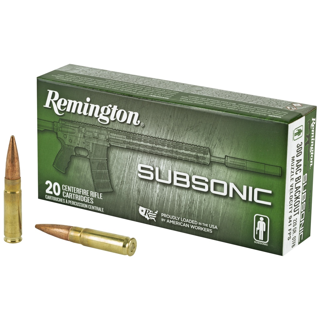 Remington REM 300BLK 220GR SUBSONIC 20/200