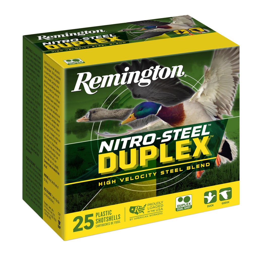 Remington REM NITRO STL DPLX 12GA 3" #2/#6