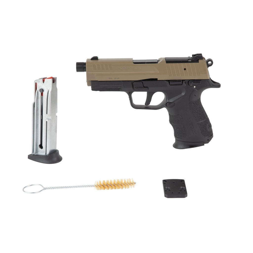 RETAY RXP22 22LR 4" 13RD BLACK/FDE THREADED BARREL