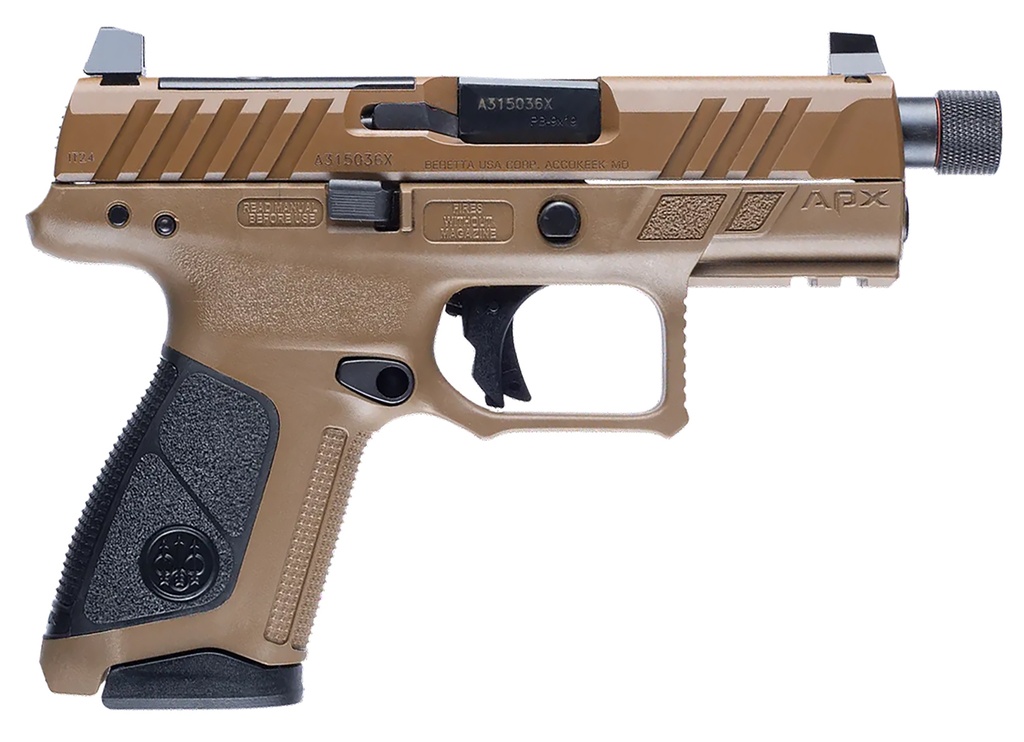 Beretta APX A1 COMPACT TAC 9MM FDE 15+1 OR