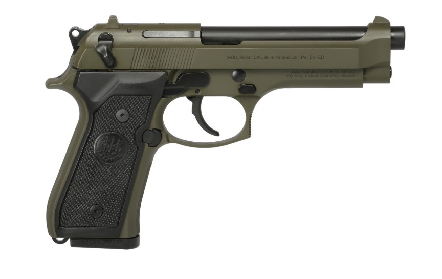 Beretta 92FS 9MM OD GREEN 4.9" 15+1
