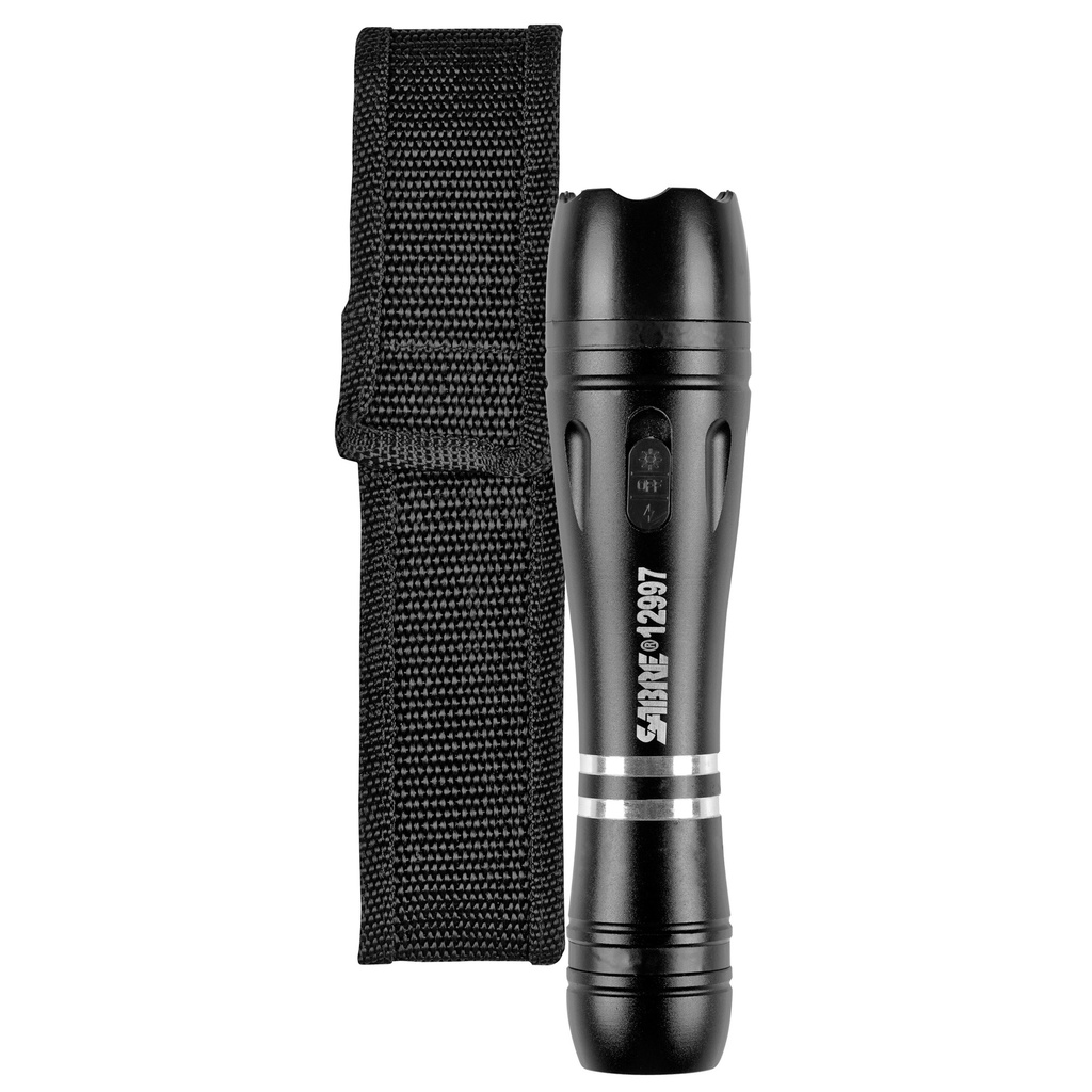 SABRE STUN GUN W FLASHLIGHT/ HOLSTER
