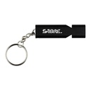 SABRE WHISTLE W/LANYARD BLACK