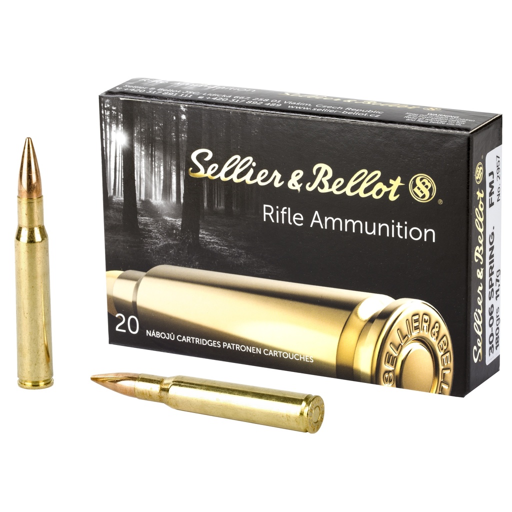 Sellier & Bellot S&B 30-06 180GR FMJ 20/400