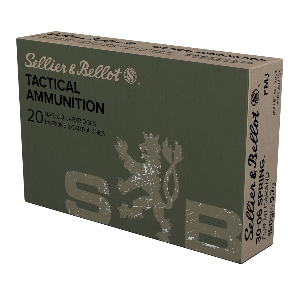 Sellier & Bellot S&B 30-06 M1 GARAND 150GR FMJ 20/400