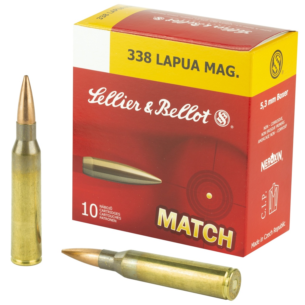 Sellier & Bellot S&B 338LAPUA 300GR SIERRA 10/100