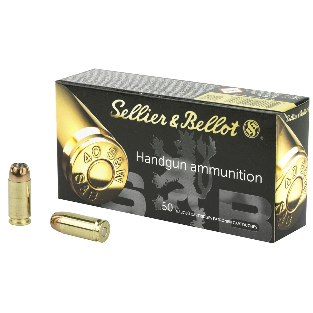 Sellier & Bellot S&B 40SW 180GR JHP 50/1000