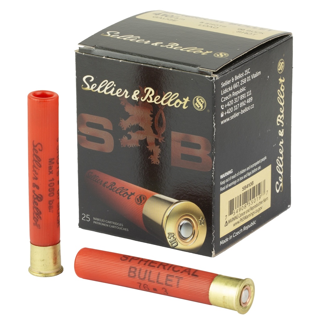Sellier & Bellot S&B 410 3" 00 BUCKSHOT 5PEL 25/500