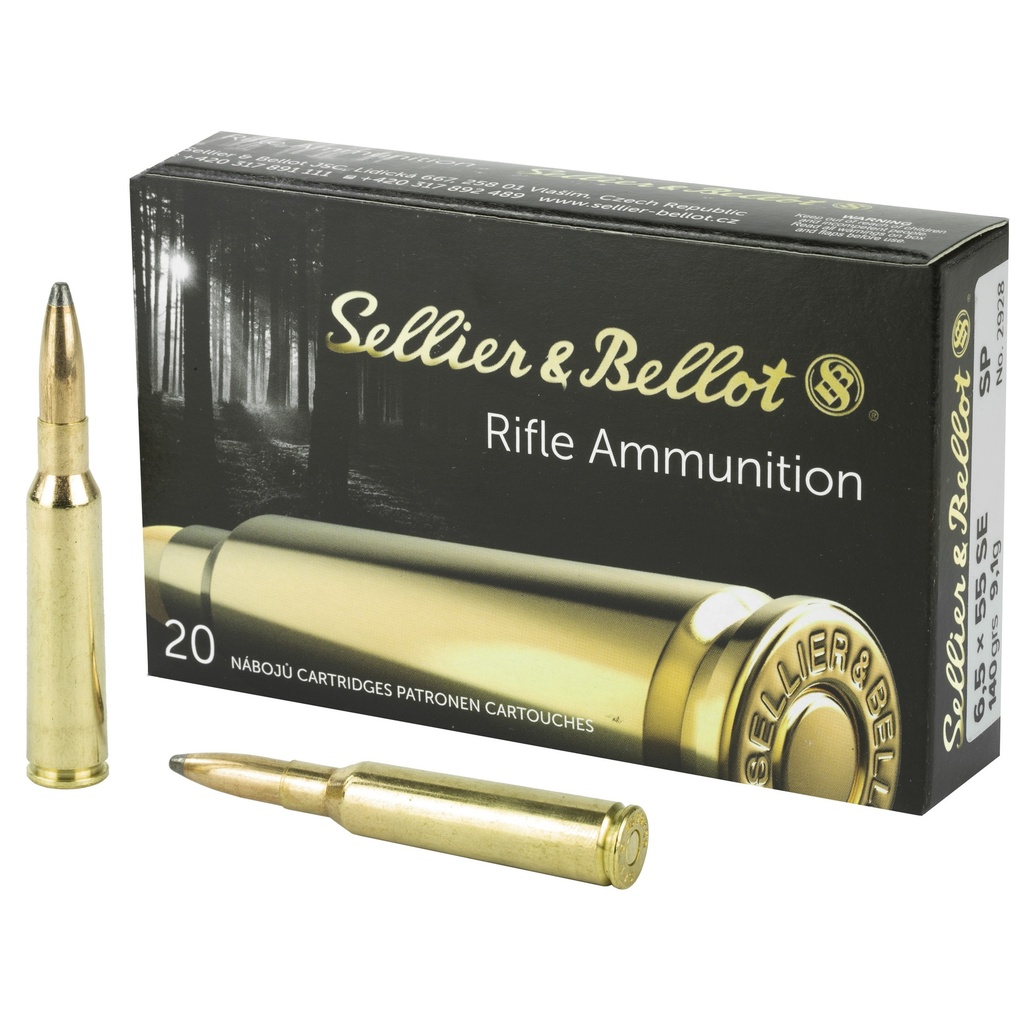 Sellier & Bellot S&B 6.5X55SW 140GR SP 20/400