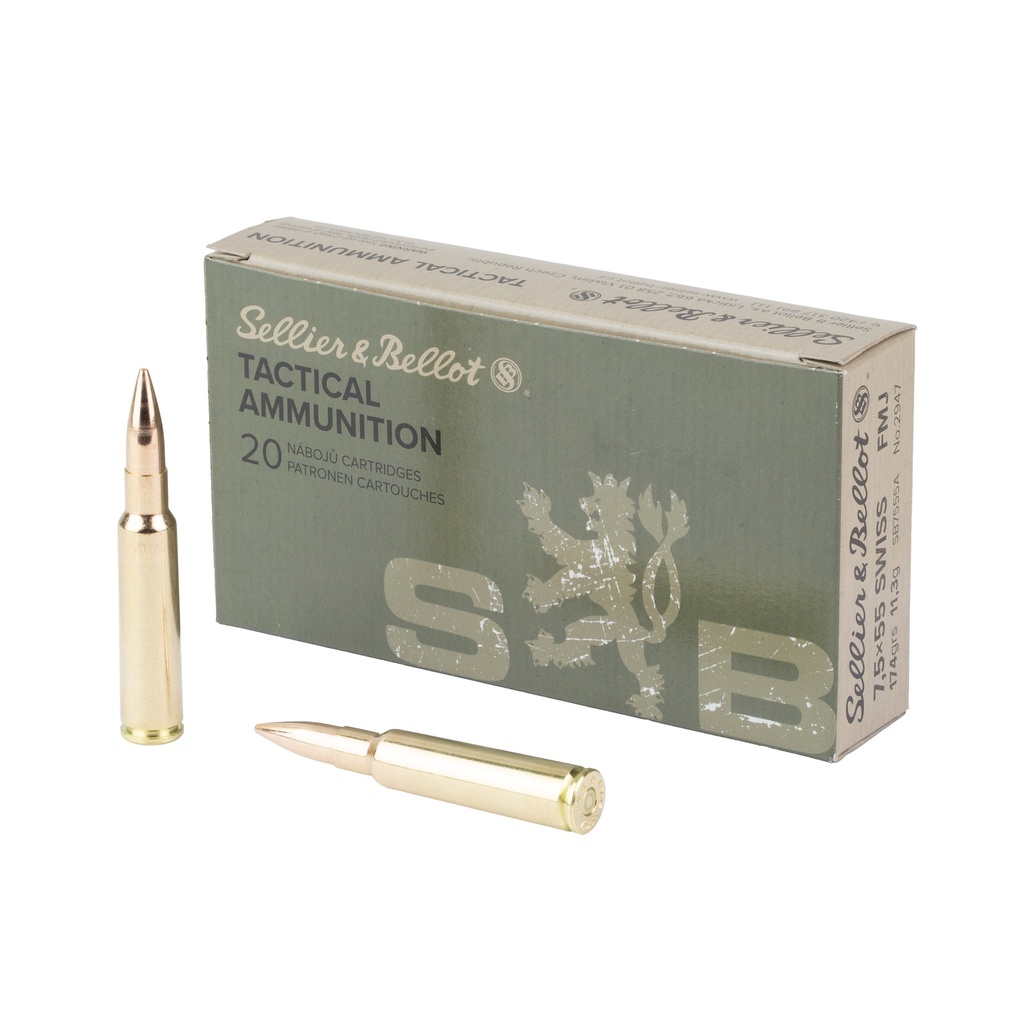 Sellier & Bellot S&B 7.5X55 SWISS 174GR FMJ 20/400