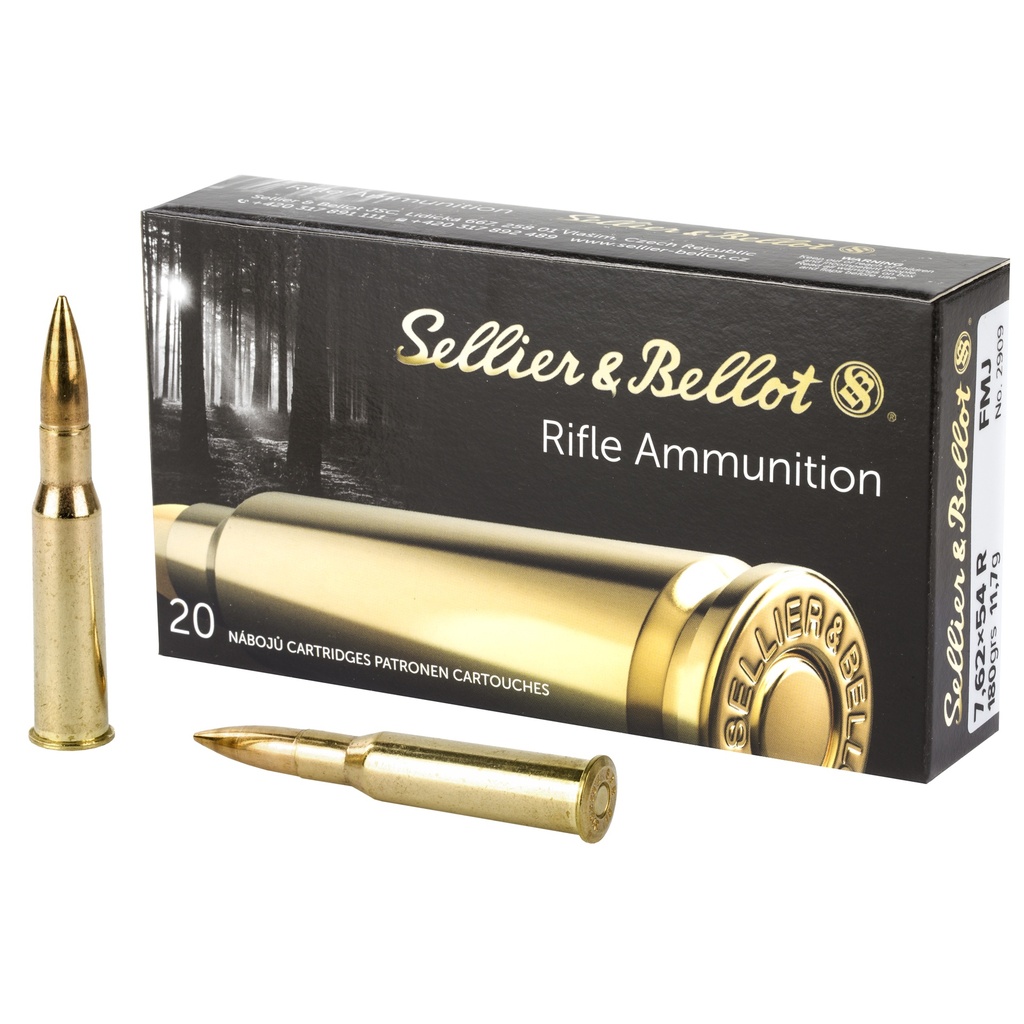 Sellier & Bellot S&B 762X54R 180GR FMJ 20/400
