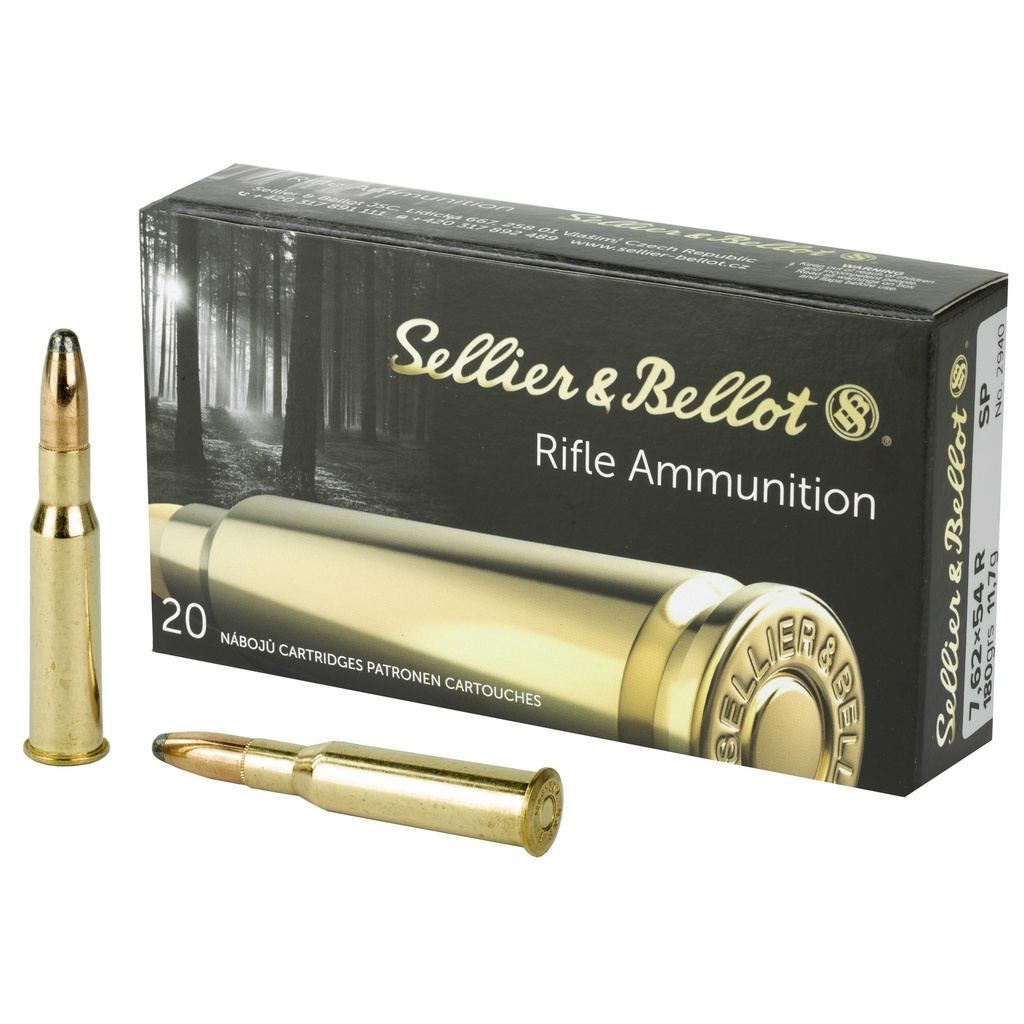 Sellier & Bellot S&B 762X54R 180GR SP 20/400