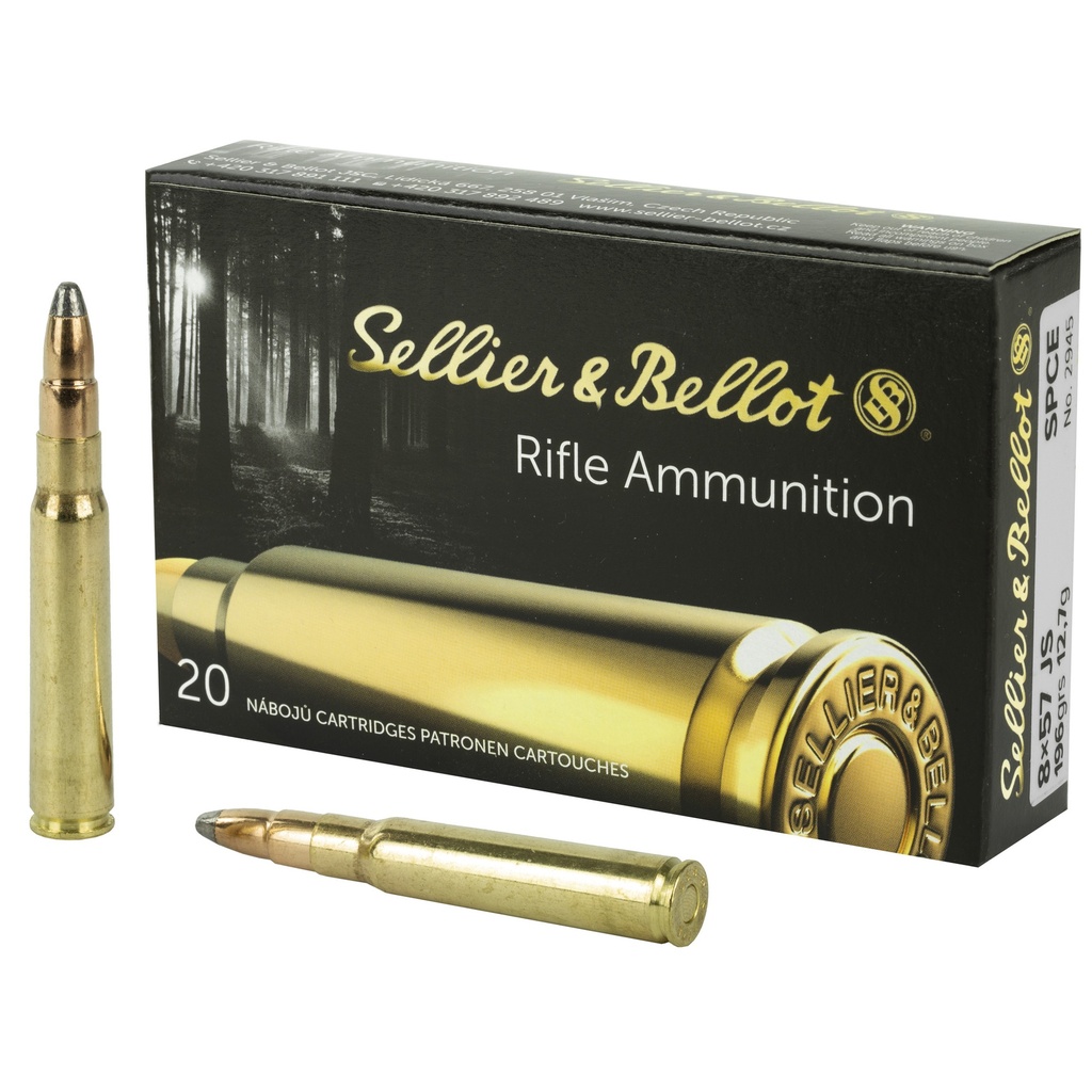 Sellier & Bellot S&B 8X57 JS SPCE 196GR 20/400