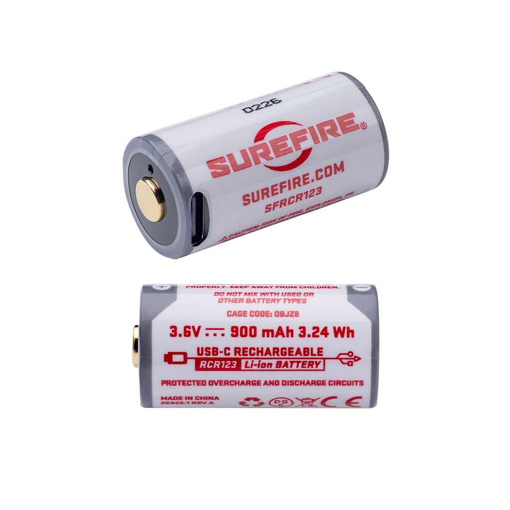 SUREFIRE RCHRG BATT 123A USB-C 3.6V